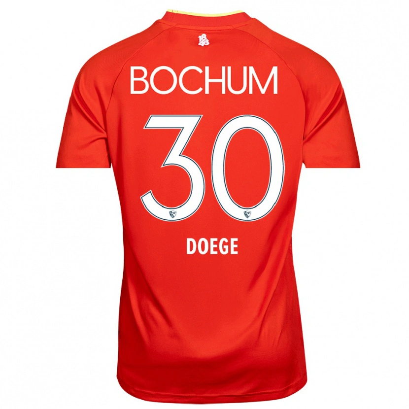 Danxen Donna Leonie Doege #30 Maglia Gara Portiere Bianco Rosso 2025/26 Maglietta