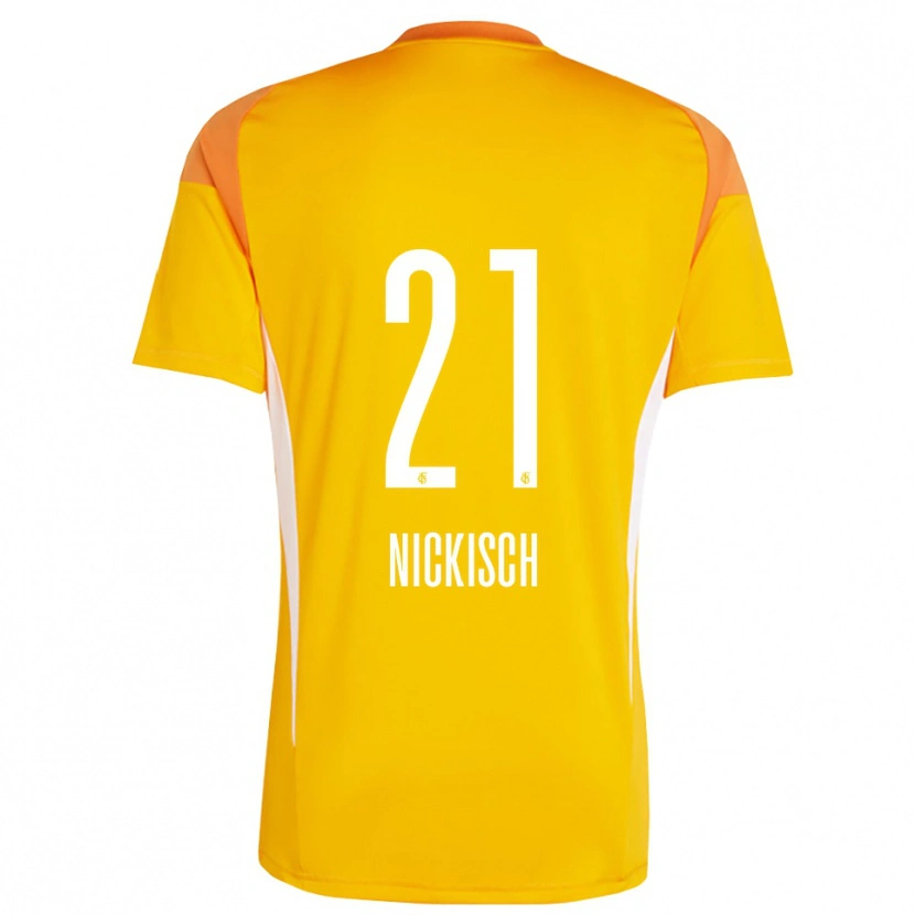 Danxen Donna Jonas Nickisch #21 Maglia Gara Portiere Giallo Arancio 2025/26 Maglietta