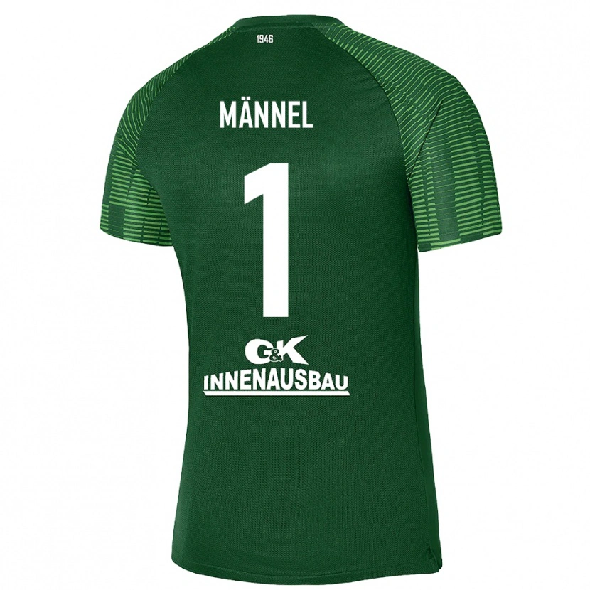 Danxen Donna Martin Männel #1 Maglia Gara Portiere Verde Scuro Nero 2025/26 Maglietta