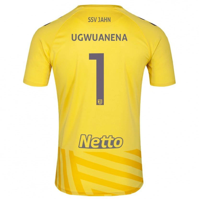 Danxen Donna Marvellous Ugwuanena #1 Maglia Gara Portiere Grigio Giallo 2025/26 Maglietta