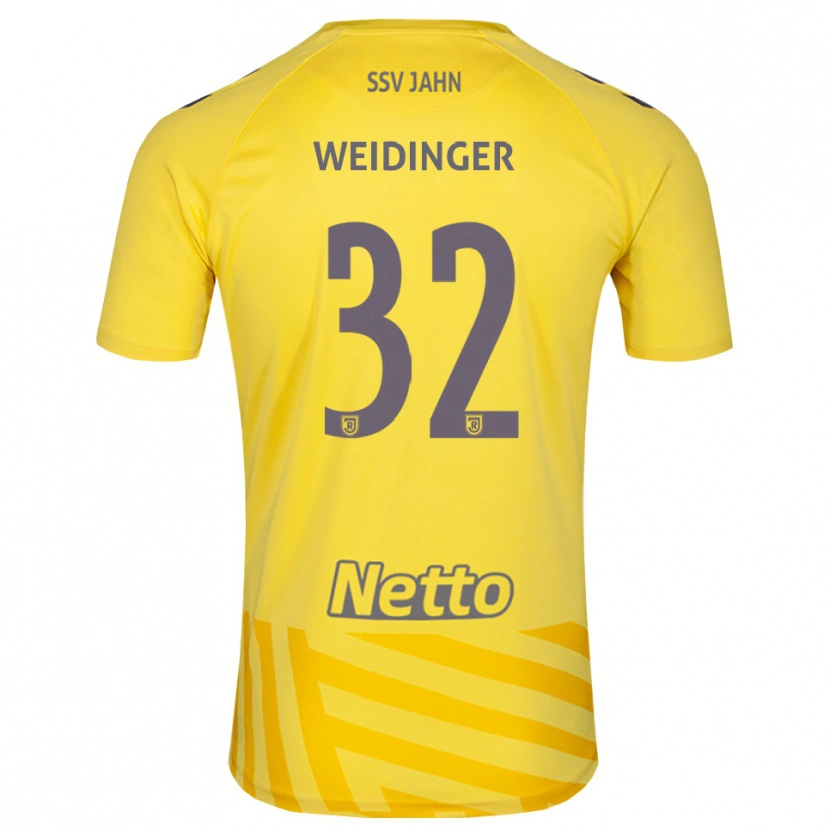 Danxen Donna Alexander Weidinger #32 Maglia Gara Portiere Grigio Giallo 2025/26 Maglietta