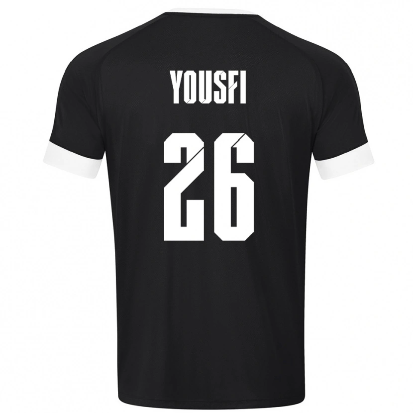 Danxen Donna Elias Yousfi #26 Maglia Gara Portiere Bianco Nero 2025/26 Maglietta