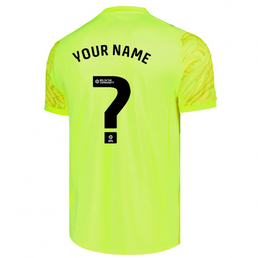 Danxen Donna Derby County Maglia Gara Portiere Verde Fluo 2025/26 Maglietta