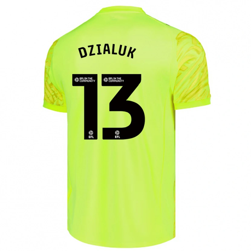 Danxen Donna Cristiano Dzialuk #13 Maglia Gara Portiere Verde Fluo 2025/26 Maglietta