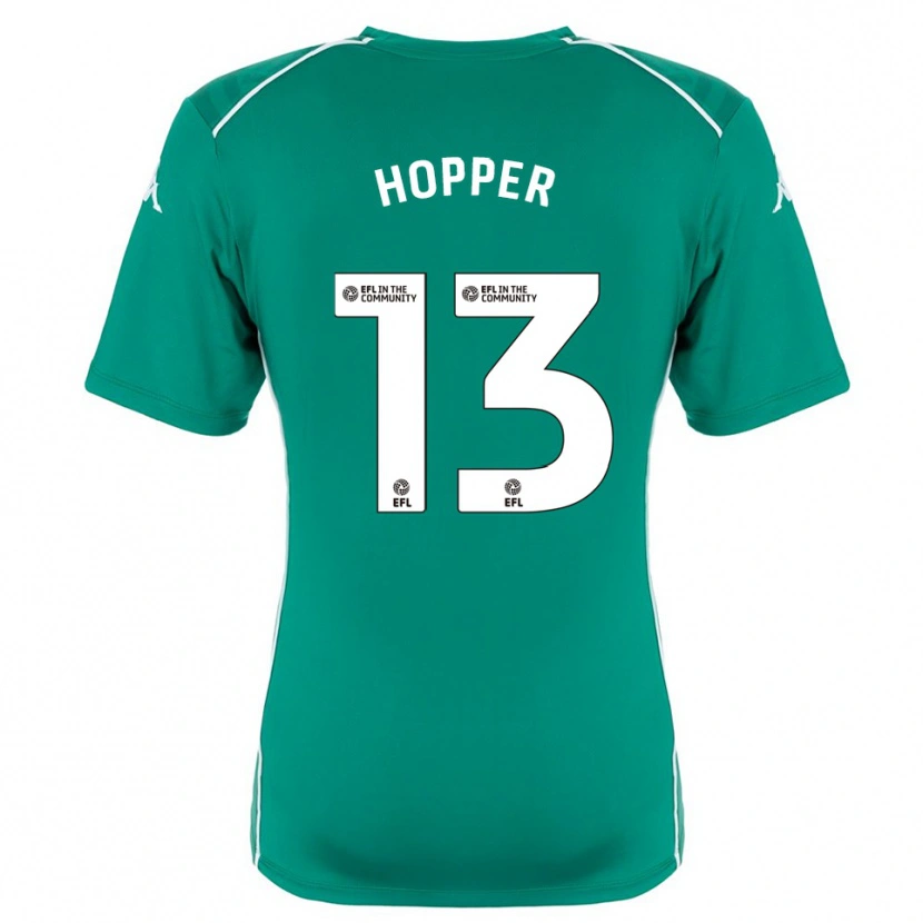 Danxen Donna Jake Hopper #13 Maglia Gara Portiere Verde Bianco 2025/26 Maglietta