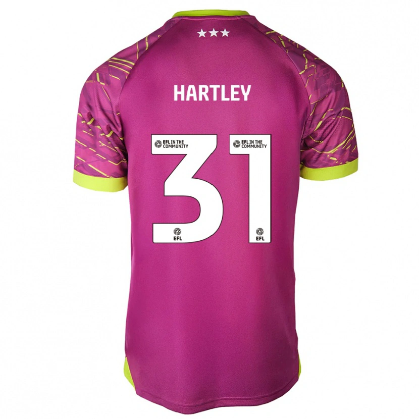 Danxen Donna Laura Hartley #31 Maglia Gara Portiere Rosso Melanzana 2025/26 Maglietta