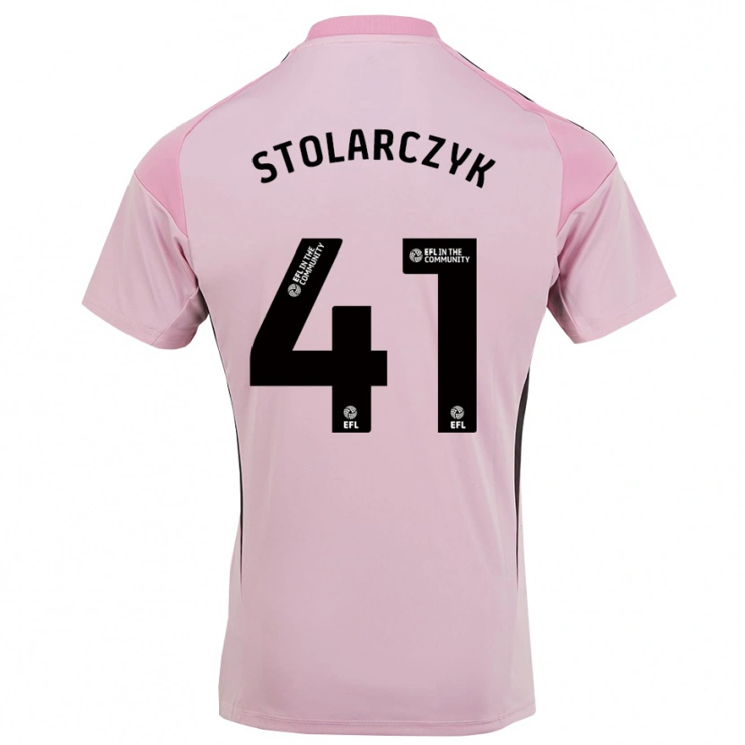 Danxen Donna Jakub Stolarczyk #41 Maglia Gara Portiere Rosa Ciliegio 2025/26 Maglietta