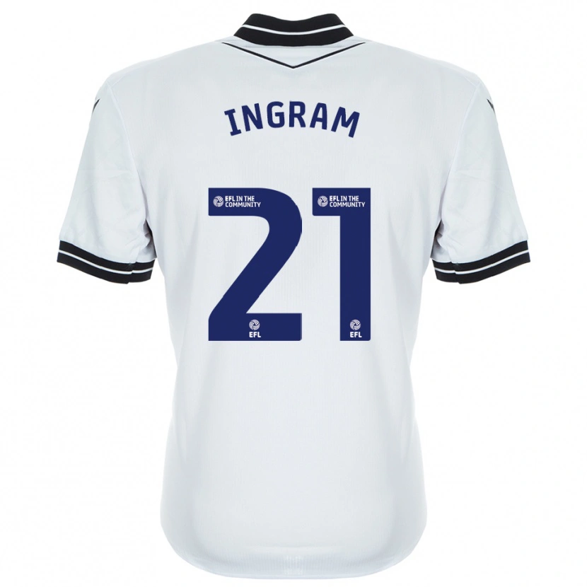 Danxen Donna Matt Ingram #21 Maglia Gara Portiere Bianco Blu Reale 2025/26 Maglietta