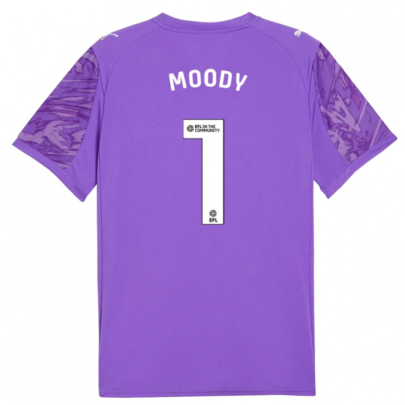 Danxen Donna Dylan Moody #1 Maglia Gara Portiere Viola Bianco 2025/26 Maglietta