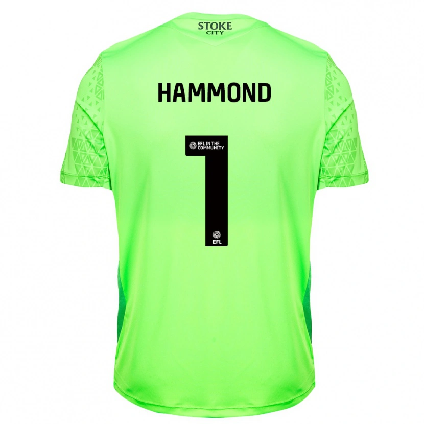 Danxen Donna Alek Hammond #1 Maglia Gara Portiere Verde Nero 2025/26 Maglietta