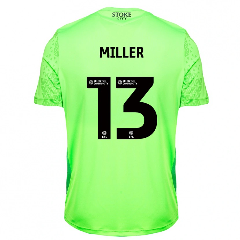 Danxen Donna Tom Miller #13 Maglia Gara Portiere Verde Nero 2025/26 Maglietta