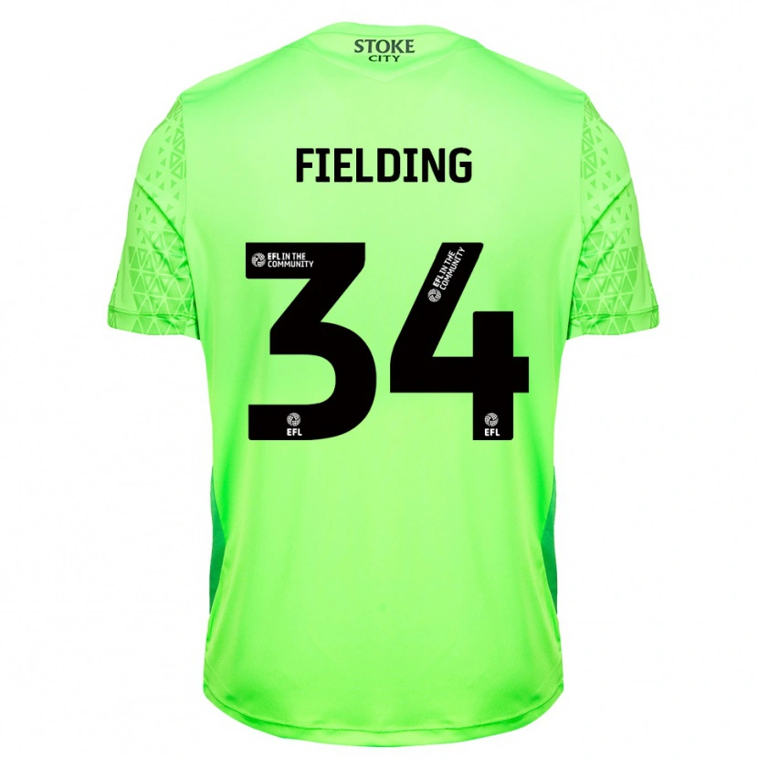 Danxen Donna Frank Fielding #34 Maglia Gara Portiere Verde Nero 2025/26 Maglietta