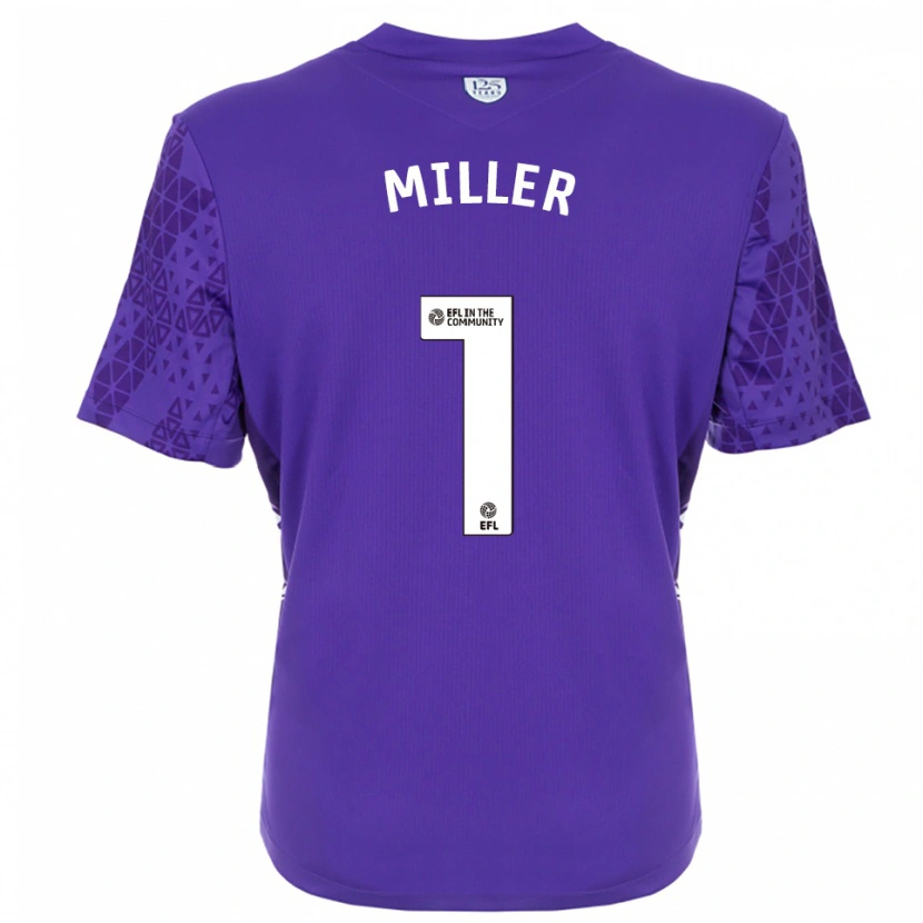 Danxen Donna Anna Miller #1 Maglia Gara Portiere Viola Bianco 2025/26 Maglietta