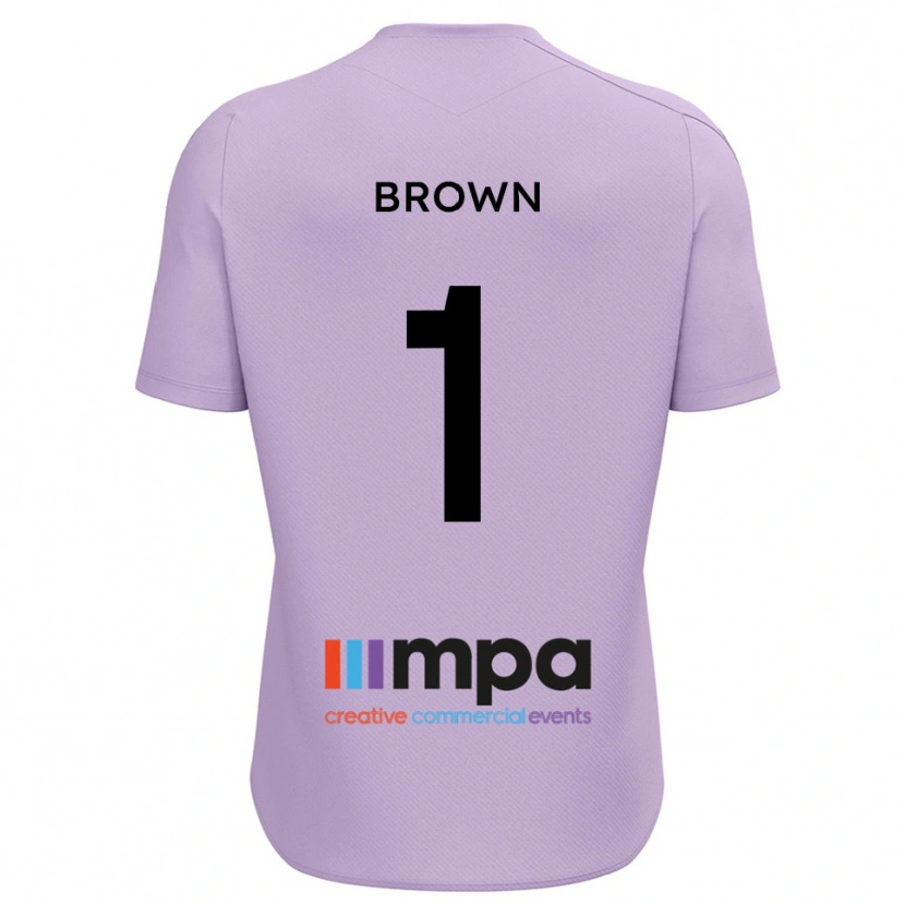 Danxen Donna Rory Brown #1 Maglia Gara Portiere Viola Nero 2025/26 Maglietta