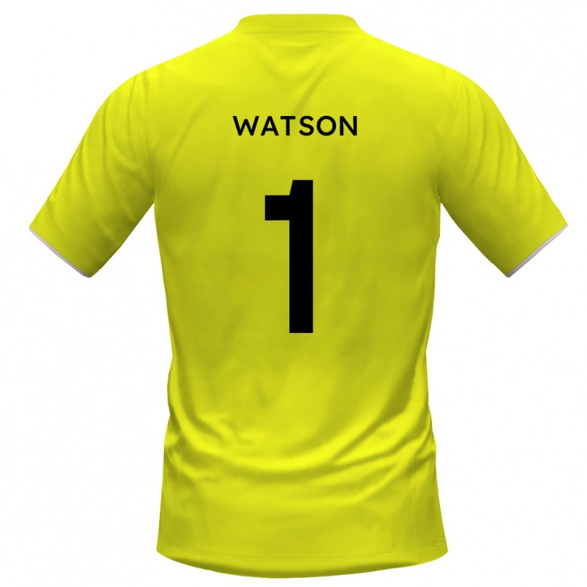 Danxen Donna Rory Watson #1 Maglia Gara Portiere Nero Giallo 2025/26 Maglietta