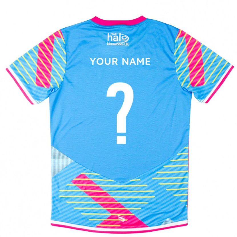Danxen Donna Morecambe FC Maglia Gara Portiere Rosa Cielo 2025/26 Maglietta