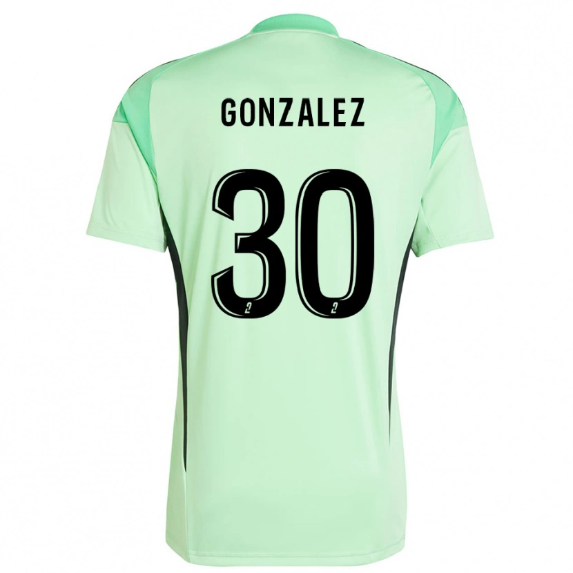 Danxen Donna Matéo Gonzalez #30 Maglia Gara Portiere Verde Chiaro Nero 2025/26 Maglietta