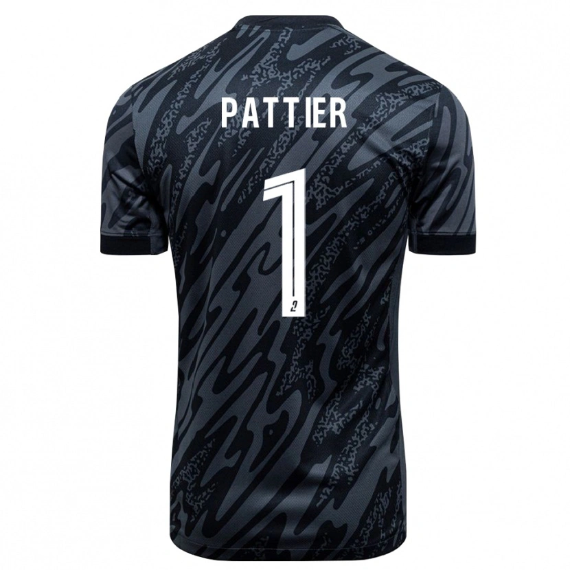 Danxen Donna Maxime Pattier #1 Maglia Gara Portiere Nero Grigio 2025/26 Maglietta