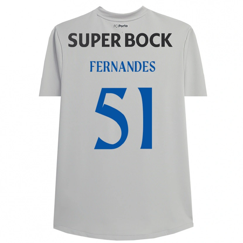 Danxen Donna Diogo Fernandes #51 Maglia Gara Portiere Grigio Chiaro Nero 2025/26 Maglietta