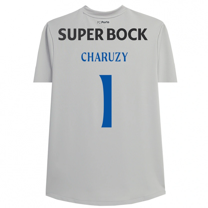 Danxen Donna Hubert Charuzy #1 Maglia Gara Portiere Grigio Chiaro Nero 2025/26 Maglietta