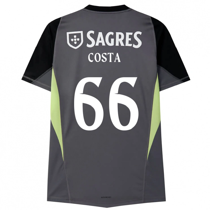 Danxen Donna Rute Costa #66 Maglia Gara Portiere Grigio Scuro Nero 2025/26 Maglietta