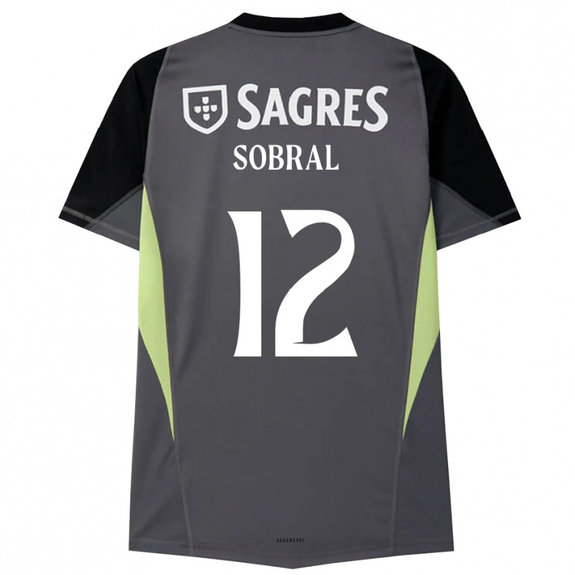 Danxen Donna Gonçalo Sobral #12 Maglia Gara Portiere Grigio Scuro Nero 2025/26 Maglietta