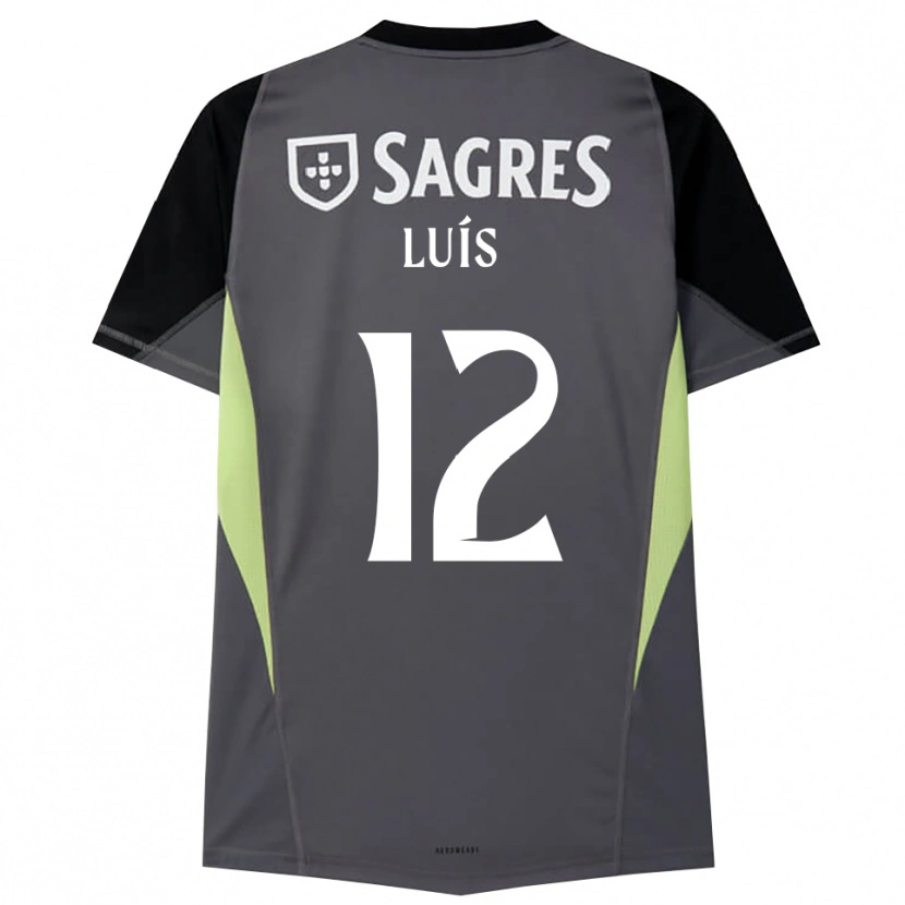 Danxen Donna António Luís #12 Maglia Gara Portiere Grigio Scuro Nero 2025/26 Maglietta