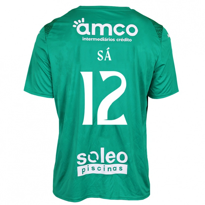 Danxen Donna Tiago Sá #12 Maglia Gara Portiere Verde Bianco 2025/26 Maglietta