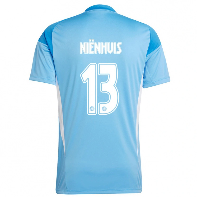 Danxen Donna Lois Niënhuis #13 Maglia Gara Portiere Blu Chiaro Bianco 2025/26 Maglietta