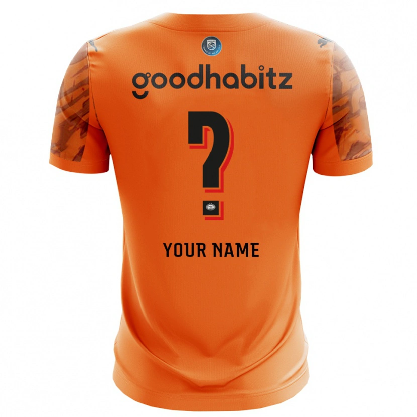 Danxen Donna PSV Eindhoven Maglia Gara Portiere Arancio Nero 2025/26 Maglietta