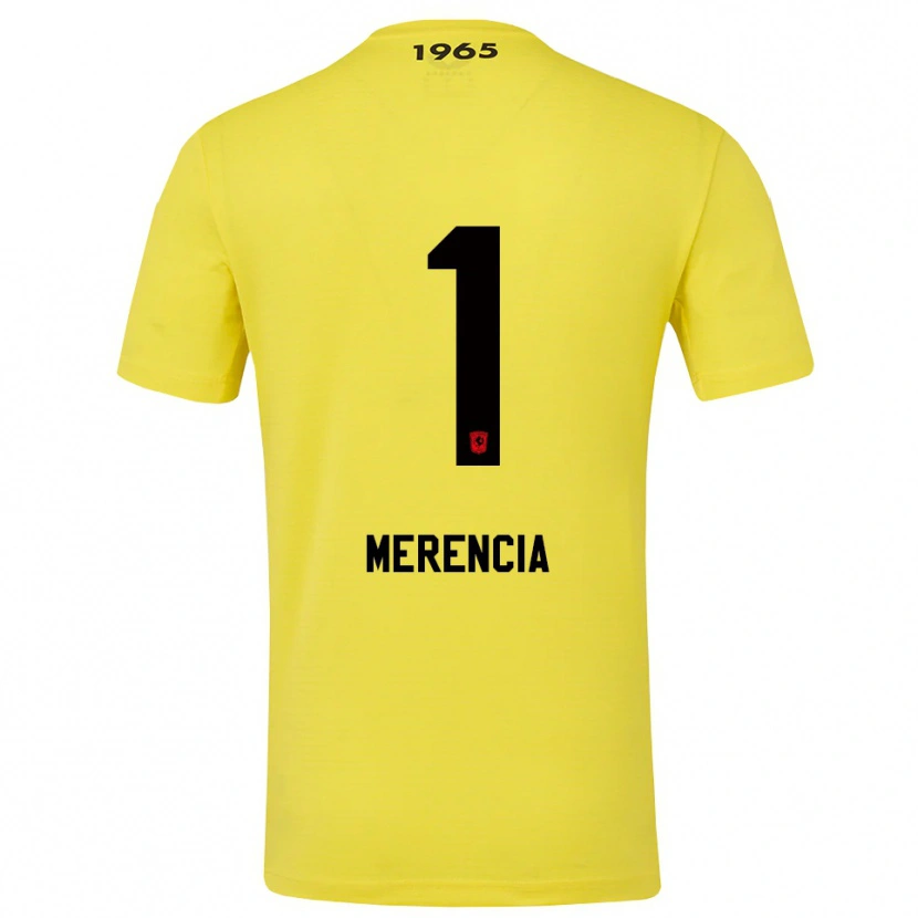 Danxen Donna Leandro Merencia #1 Maglia Gara Portiere Giallo Nero 2025/26 Maglietta