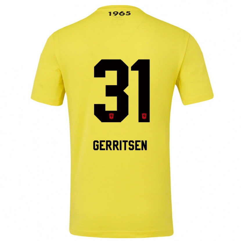 Danxen Donna Yannick Gerritsen #31 Maglia Gara Portiere Giallo Nero 2025/26 Maglietta