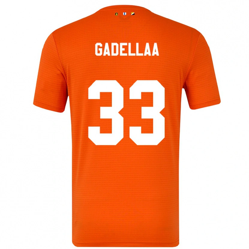 Danxen Donna Kevin Gadellaa #33 Maglia Gara Portiere Arancio Nero 2025/26 Maglietta