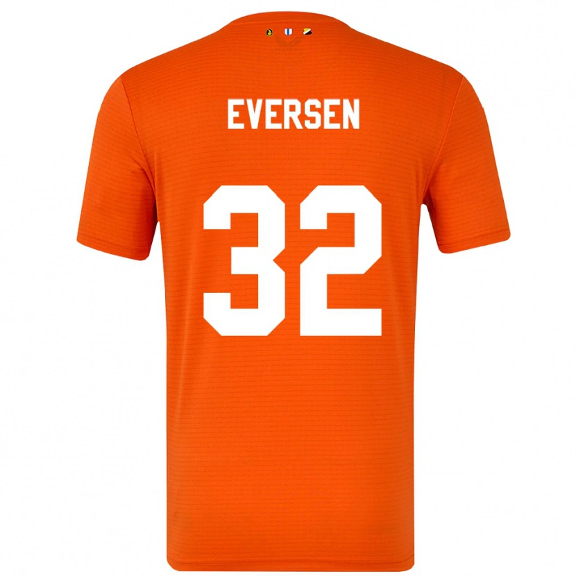 Danxen Donna Justin Eversen #32 Maglia Gara Portiere Arancio Nero 2025/26 Maglietta
