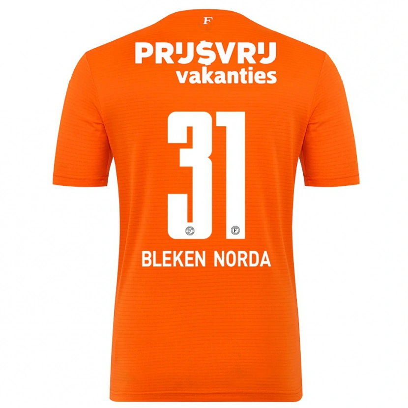 Danxen Donna Haakon Bleken Norda #31 Maglia Gara Portiere Arancio Nero 2025/26 Maglietta