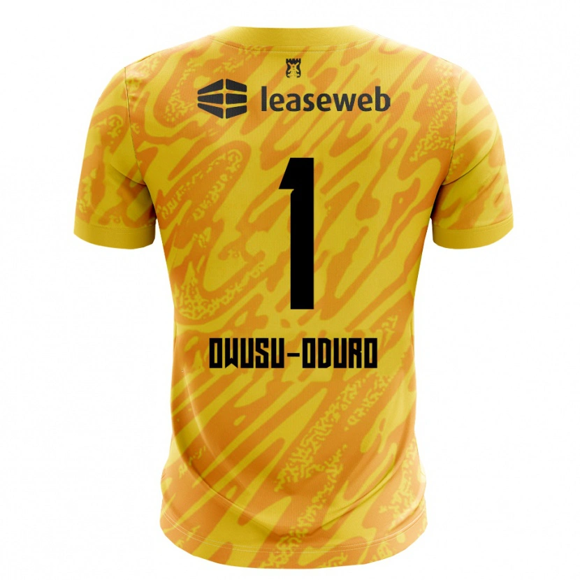 Danxen Donna Rome Jayden Owusu-Oduro #1 Maglia Gara Portiere Arancio Giallo Nero 2025/26 Maglietta