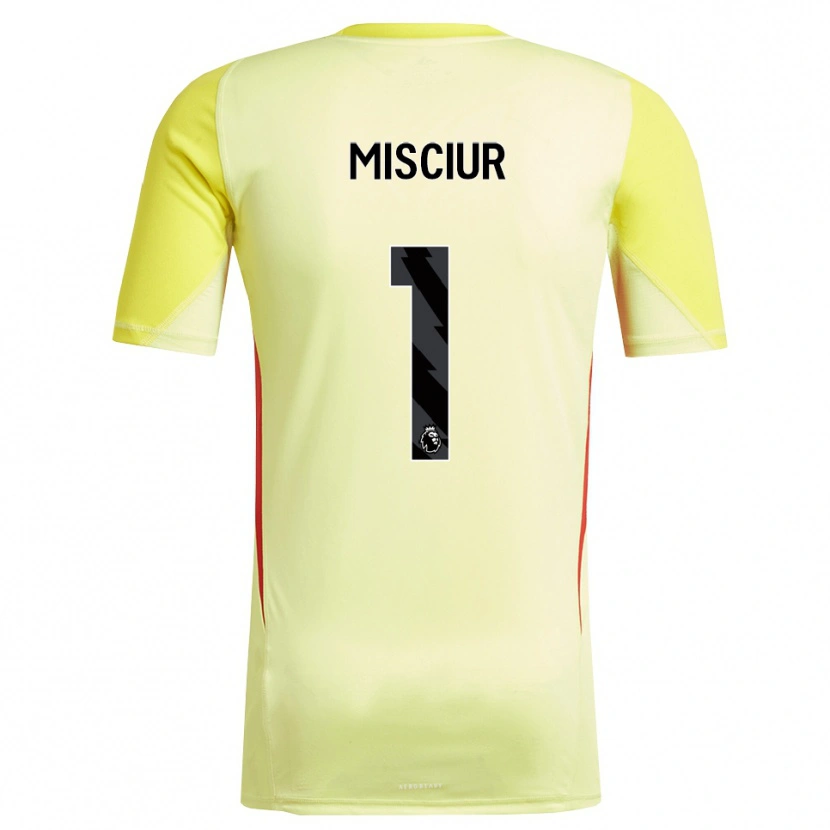 Danxen Donna Kornel Misciur #1 Maglia Gara Portiere Giallo Rosso 2025/26 Maglietta