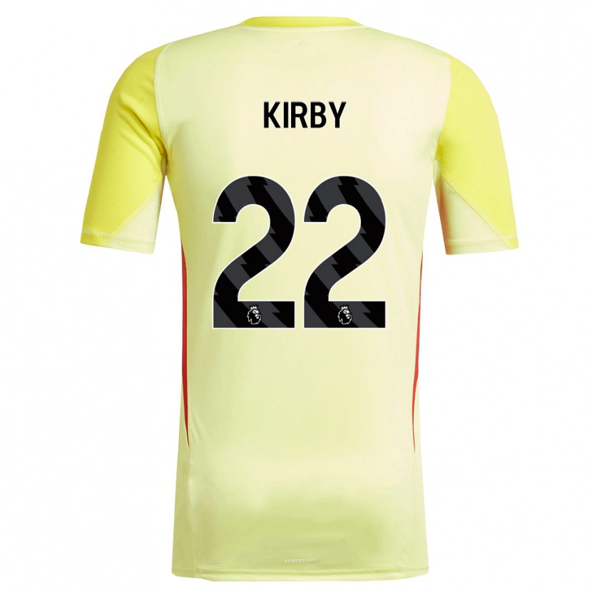 Danxen Donna Faye Kirby #22 Maglia Gara Portiere Giallo Rosso 2025/26 Maglietta