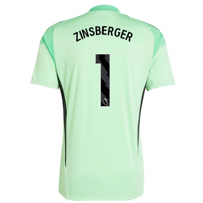Danxen Donna Manuela Zinsberger #1 Maglia Gara Portiere Verde Chiaro Nero 2025/26 Maglietta