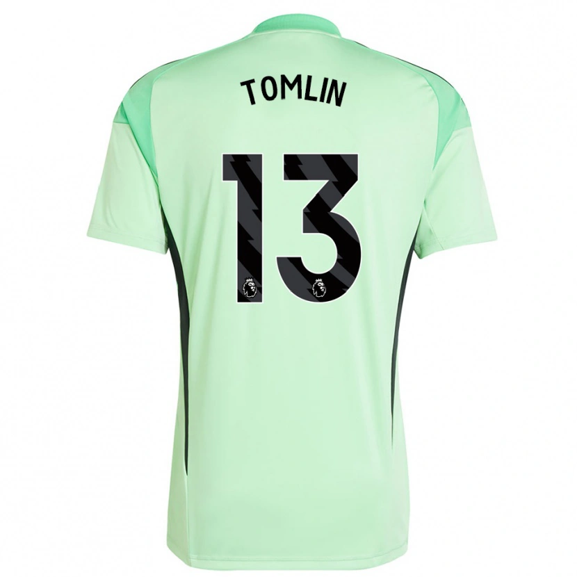 Danxen Donna Jack Tomlin #13 Maglia Gara Portiere Verde Chiaro Nero 2025/26 Maglietta