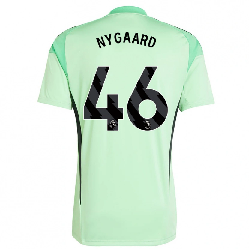 Danxen Donna Lucas Nygaard #46 Maglia Gara Portiere Verde Chiaro Nero 2025/26 Maglietta