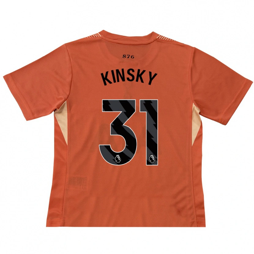 Danxen Donna Antonín Kinský #31 Maglia Gara Portiere Arancio Nero 2025/26 Maglietta