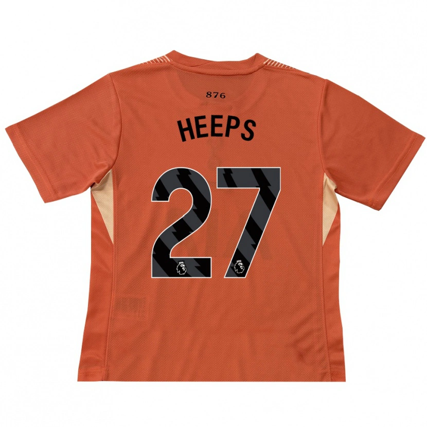 Danxen Donna Eleanor Heeps #27 Maglia Gara Portiere Arancio Nero 2025/26 Maglietta