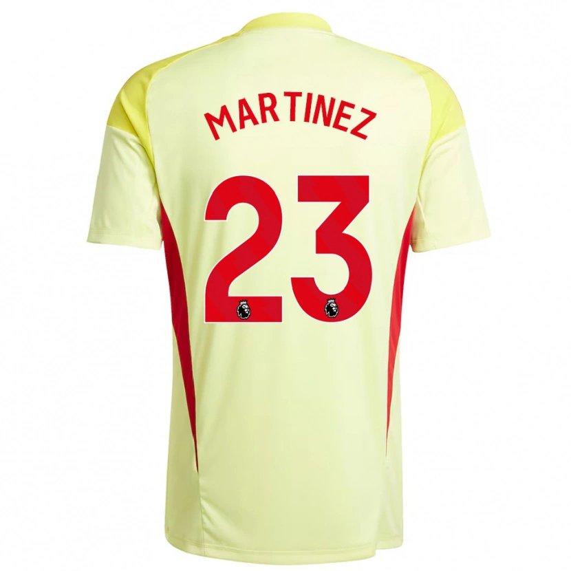 Danxen Donna Emiliano Martínez #23 Maglia Gara Portiere Giallo Chiaro 2025/26 Maglietta