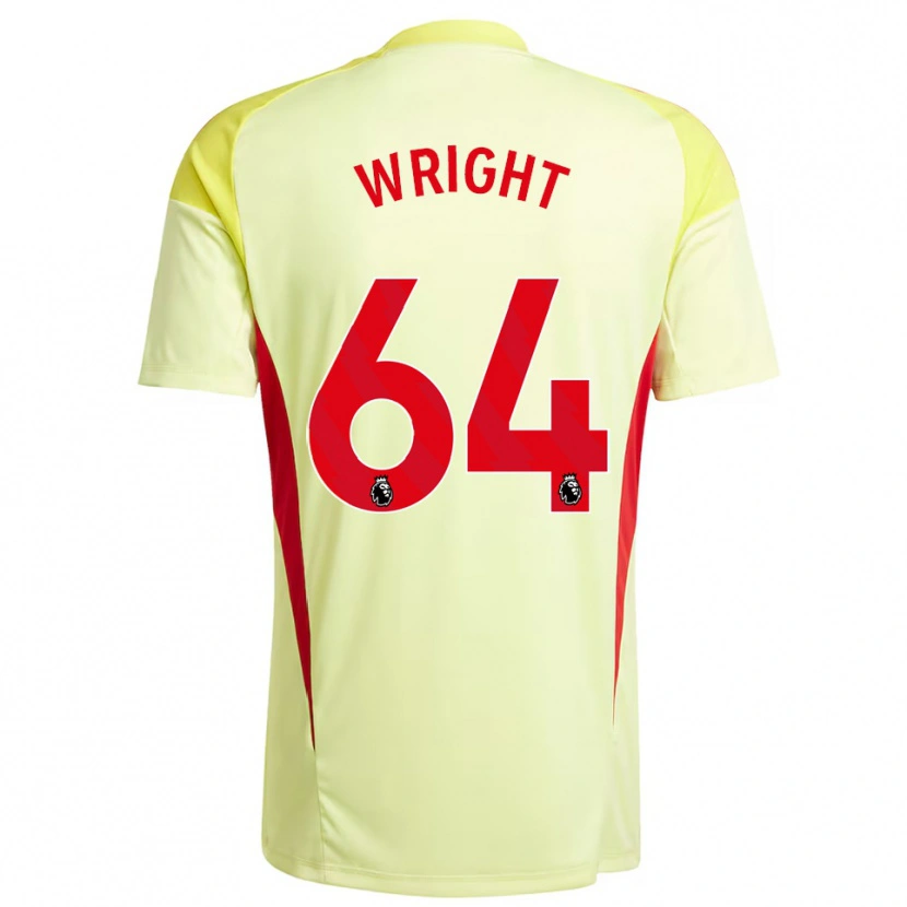 Danxen Donna James Wright #64 Maglia Gara Portiere Giallo Chiaro 2025/26 Maglietta