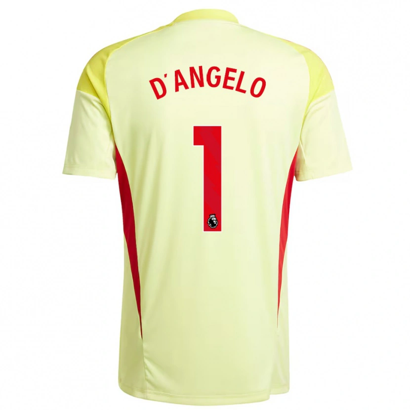 Danxen Donna Sabrina D'angelo #1 Maglia Gara Portiere Giallo Chiaro 2025/26 Maglietta