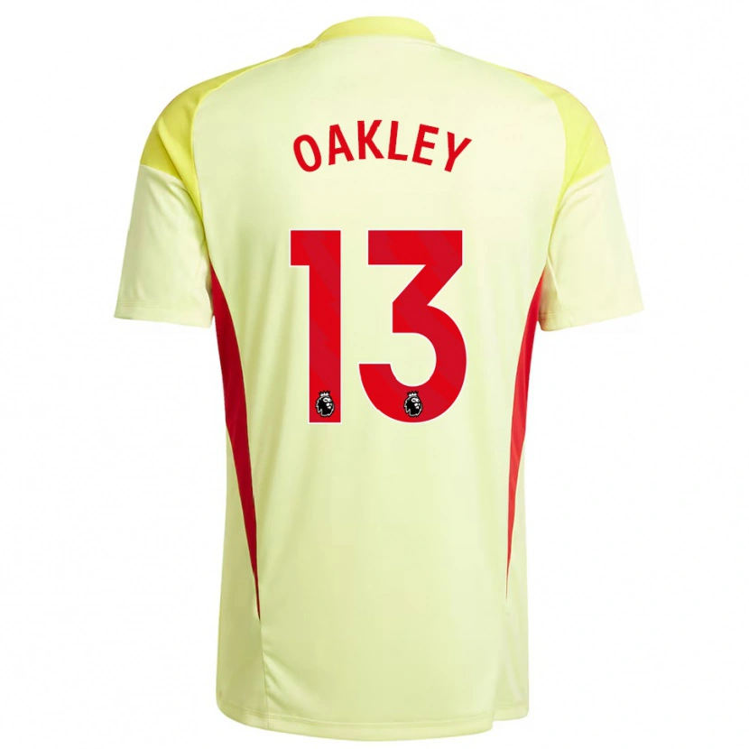 Danxen Donna Rhys Oakley #13 Maglia Gara Portiere Giallo Chiaro 2025/26 Maglietta