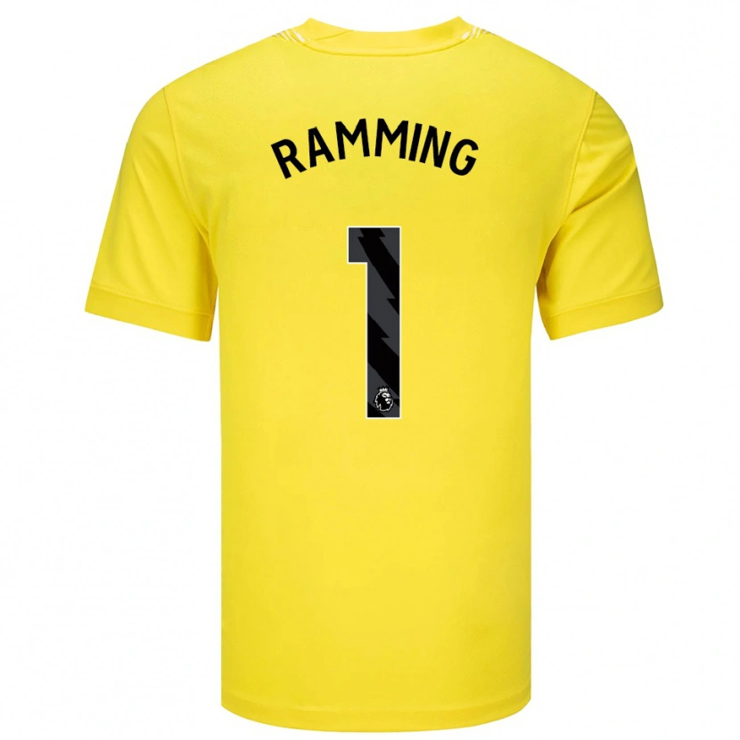 Danxen Donna Nils Ramming #1 Maglia Gara Portiere Giallo Nero 2025/26 Maglietta