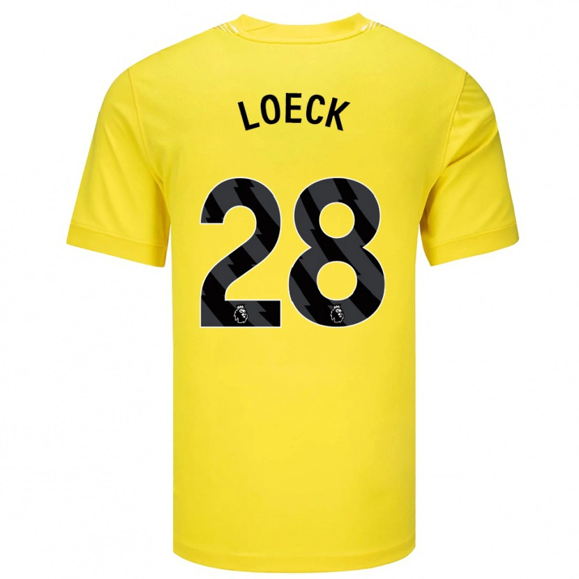 Danxen Donna Melina Loeck #28 Maglia Gara Portiere Giallo Nero 2025/26 Maglietta