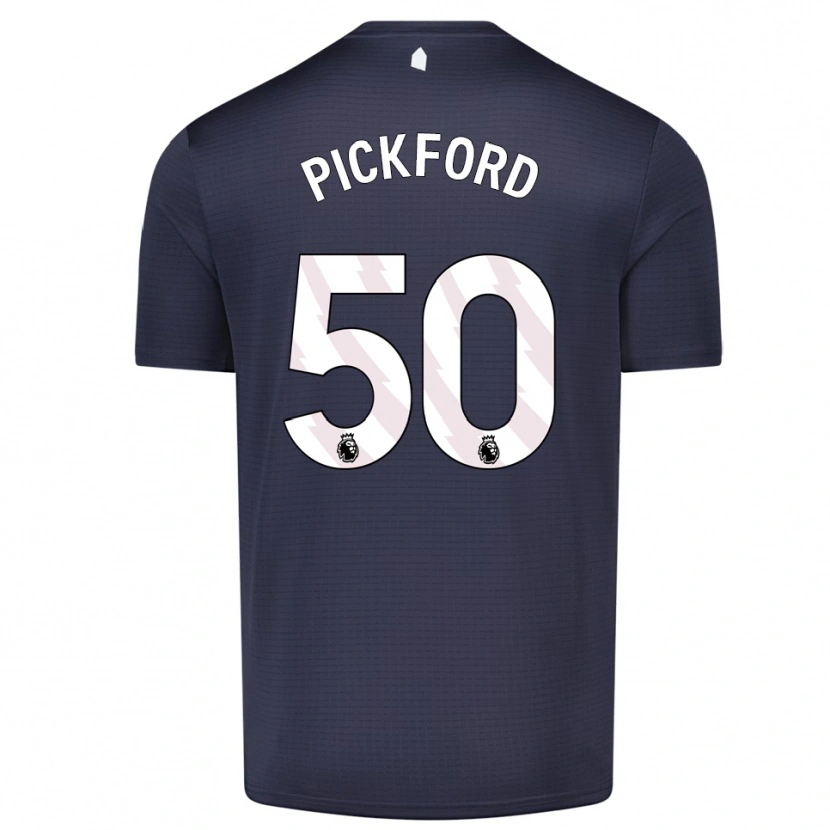 Danxen Donna George Pickford #50 Maglia Gara Portiere Bianco Nero 2025/26 Maglietta